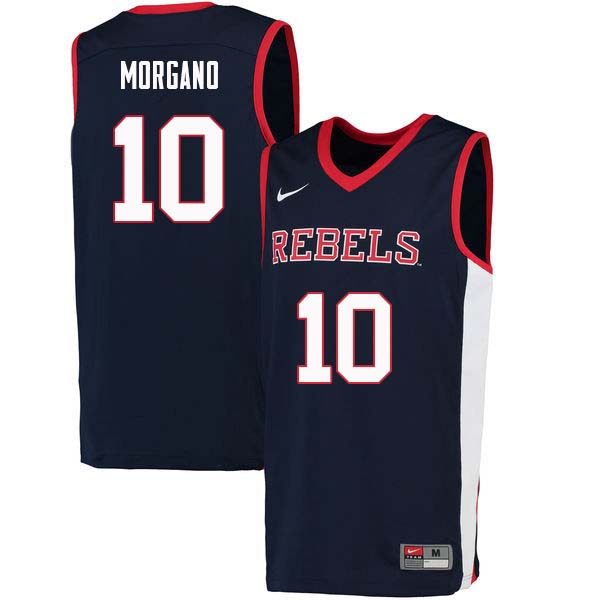 Antonio Morgano Ole Miss Rebels NCAA Men's Navy #10 Stitched Limited College Football Jersey ZFP5558HK